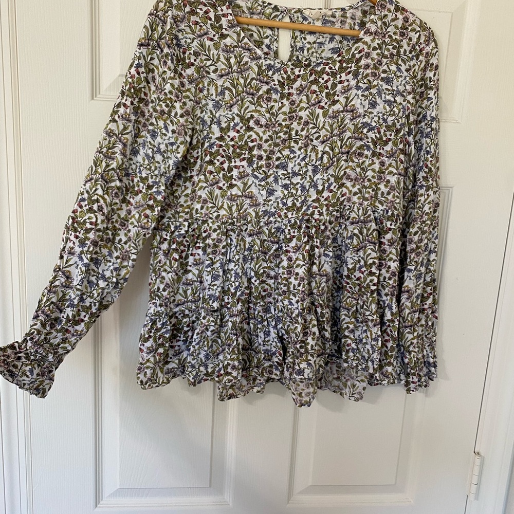 Jane and Delancey Multicolor Floral Blouse